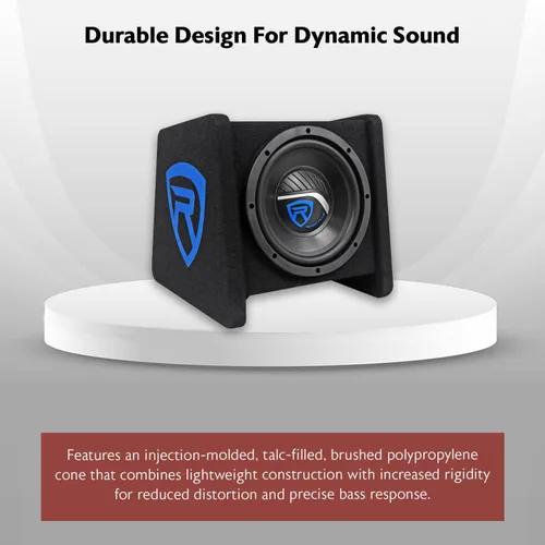 Vista 5 de Rockville - Subwoofer de estudio activo / con alimentación, Pro Reference, apm10b 10 pulgadas 400W, Individual, 20,32 cm (8 pulgadas)