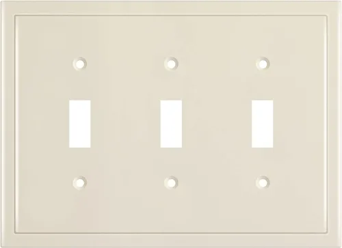 Vista 45 de Henne Bery Placa decorativa de pared con borde moderno, tapa de tomacorriente para cubrir enchufe, aleación de zinc maciza duradera