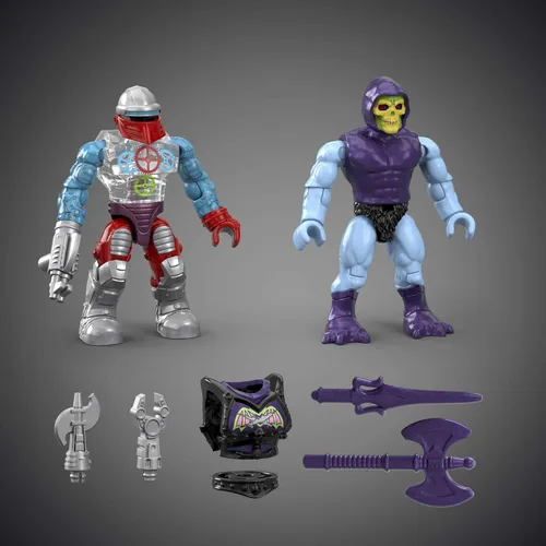 Vista 5 de MEGA Construx Masters of the Universe - Juego de juguetes de construcción, Land Shark Attach Vehicle con 179 piezas, 2 figuras de acción micro