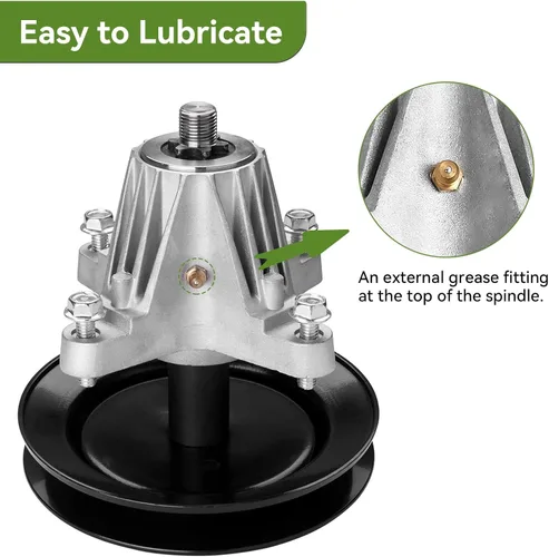 Vista 3 de 918-04822B - Conjunto de husillo apto para Craftsman Cub Cad Troy Bilt Pony Bronco 42 pulgadas Tractor de cubierta, reemplazo 918-04822A 618-04822