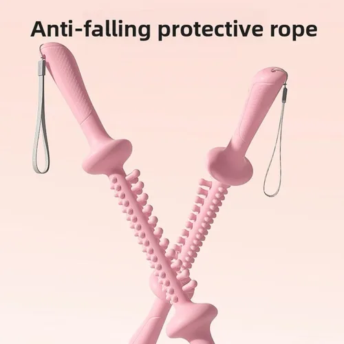 Vista 6 de Keenso Muscle Roller Stick, with Scale Patterned Handle, Multifunctional Manual Massage Tool for Whole Body Relaxation