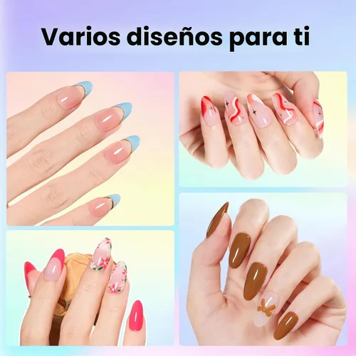 Vista 4 de Beetles - Kit de esmalte de uñas de gel con luz UV, 54 piezas, 32 colores A - Multicolor-32-54