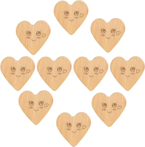 Vista 10 de 10 pomos de madera natural para gabinetes, tiradores de cajones de madera hechos a mano con tornillos para muebles bohemios, manijas de tocador