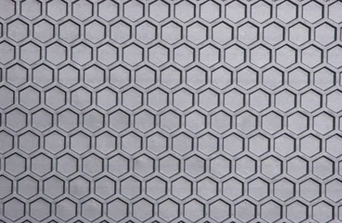 Vista 4 de Intro-Tech Hexomat - Tapete de suelo personalizado para modelos selectos Ford Bronco F/S, compuesto similar a la goma (negro)