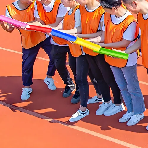 Vista 7 de KINDEN Team Building Exercise Activities Pipeline Kit Group Games, Half Pipes Indoor Outdoor Ice Breaker Group Learning Team Work Youth Sports for