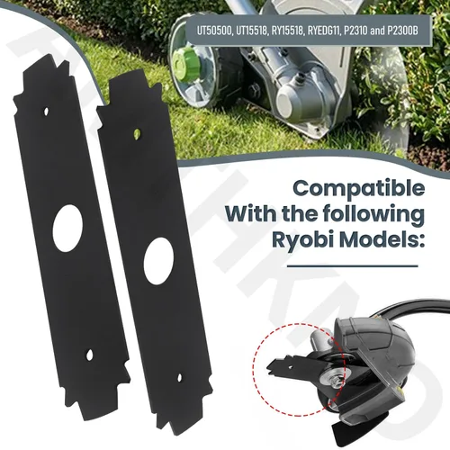 Vista 3 de AC04215 - Cuchilla reversible de acero endurecido resistente, para repuesto Ryobi de 8 pulgadas, compatible con los modelos de bordes UT50500