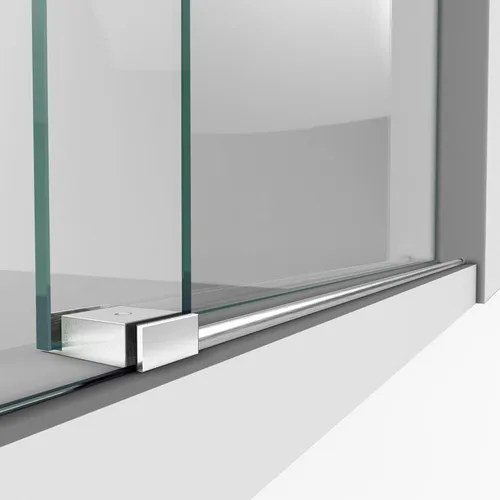 Vista 10 de DreamLine Enigma-X SHDR-61487610-07 - Puerta de ducha corredera sin marco de acero inoxidable cepillado, 44-48 pulgadas de ancho x 76 pulgadas