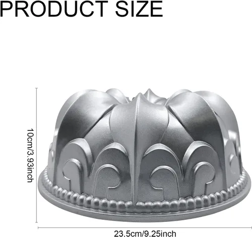 Vista 3 de Molde de aluminio para tartas, molde antiadherente para tartas Charlotte, fácil de limpiar, molde para hornear pasteles para cumpleaños, Navidad