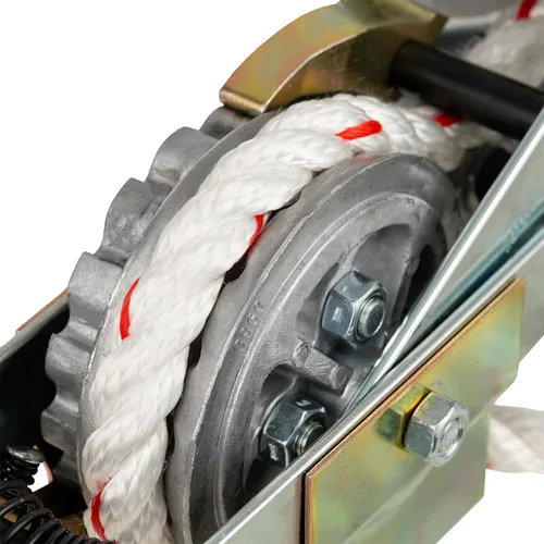 Vista 4 de Maasdam - Extractor mecánico de cuerda de capacidad de 3/4 de tonelada. Con 100 pies de 1/2 pulgada de diámetro de Cables de Fibra