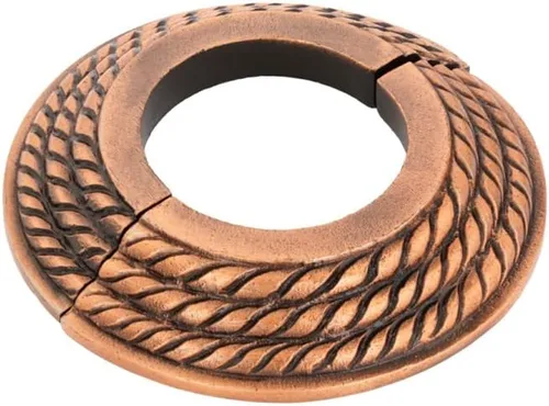 Vista 10 de Renovators Supply Manufacturing Placa de Escudo de Aluminio 3.13" DE Escutcheon 1" IPS Brida de Radiador Negra