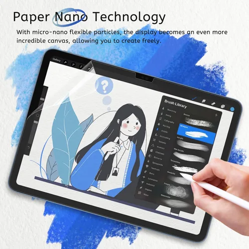 Vista 4 de MOBDIK Pack de 2 protectores de pantalla Paperfeel compatibles con iPad A16 11ª / 10ª generación (2025/2022) y iPad Air 11 M3 2025 / M2 2024