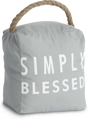 Vista 22 de Pavilion Gift Company 72151 Bless This Home - Tope para puerta, 5 x 6 pulgadas, gris, bronceado, beige y blanco