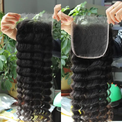 Vista 43 de BEEOS Frontal de Encaje HD de 13 x 4 pulgadas Solamente, cabello humano virgen lacio de color rubio 613, línea de cabello prearrancado de 0.10mm