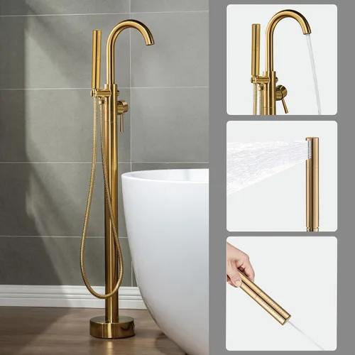 Vista 2 de WOODBRIDGE F0007 DR-BG Grifo, Oro Cepillado
