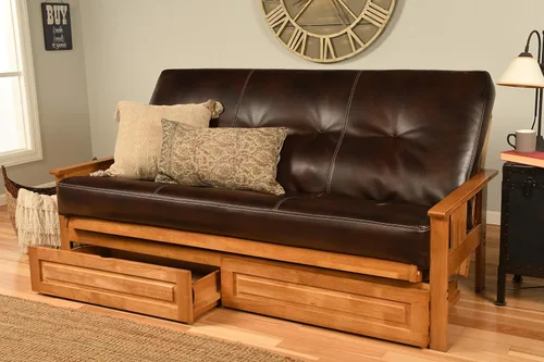 Vista 22 de MFD Futón Montana, Verde, Madera, Colchón canadiense