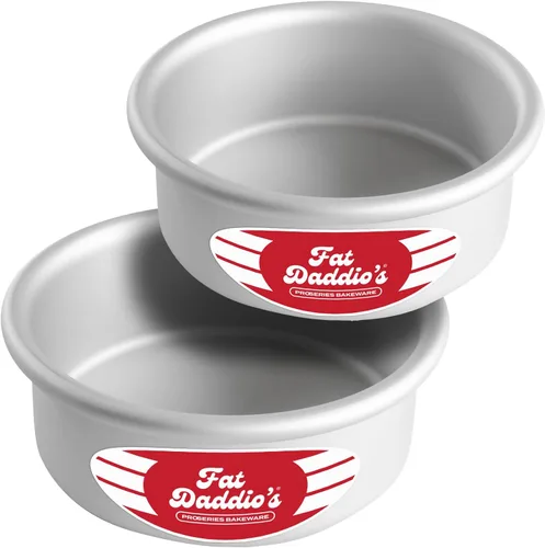 Vista 30 de Fat Daddio's Juego de moldes para pasteles redondos uniformes de aluminio anodizado de 4 niveles, profundidad de 3 pulgadas
