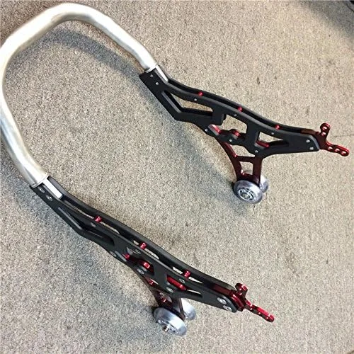 Vista 7 de XKMT-Universal Racing Sport Rear Combo Wheel Lift Stands Paddock Stands Rojo [B01442B0BM]