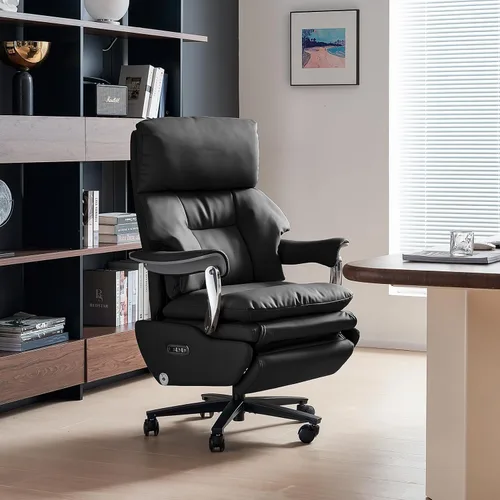 Vista 9 de EMIAH Ergonomic Office Chair with Foot Rest Electric Executive Office Chair Reclining with Massage Big and Tall High Back Computer Chair with Black