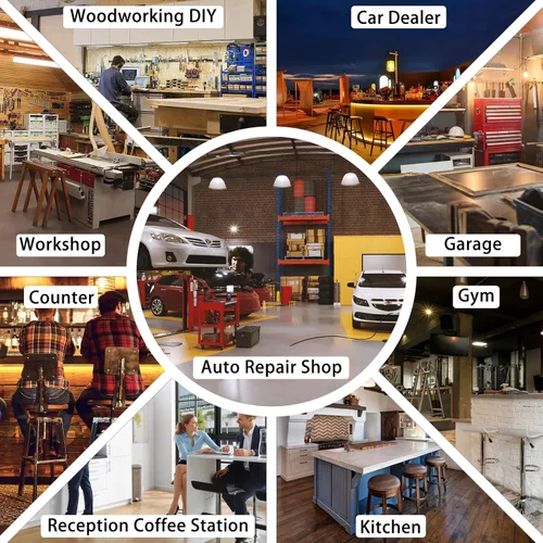 Vista 4 de Taburete de tienda con respaldo, taburete de garaje mecánico para taller, taburetes de tienda ajustables, taburetes acolchados para banco de trabajo