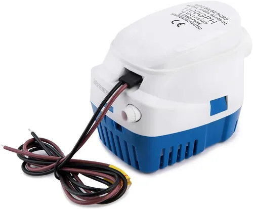 Vista 8 de Dontmiss Bomba de sentina sumergible automática para lancha pequeña de 12 V, 1100 gph automática con interruptor de flotador, salida de 1 1/8