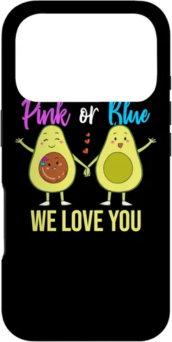 Vista 30 de Pink Or Blue Parents Gender Reveal Baby Shower Party Avocado Case for iPhone 17