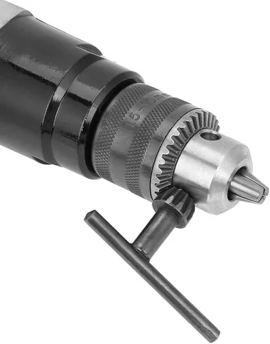 Vista 6 de Taladro neumático de aire de 3/8", taladro de aire 1700rpm Herramienta de taladro reversible de alta velocidad para perforación de agujeros usada
