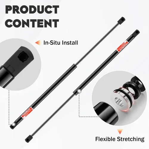 Vista 5 de Soporte de elevación de vidrio de ventana trasera amortiguadores de gas para GMC Envoy SLE SLT 2002-07, Denali 4576 2005-07