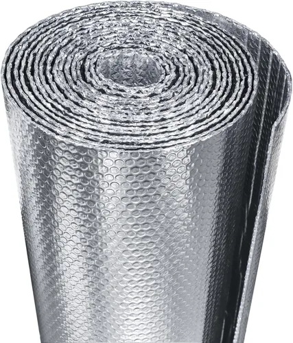 Aislamiento de ventana para el calor del verano, rollo de aislamiento reflectante de burbujas de 16" x 10 FT, película reflectante para ventana