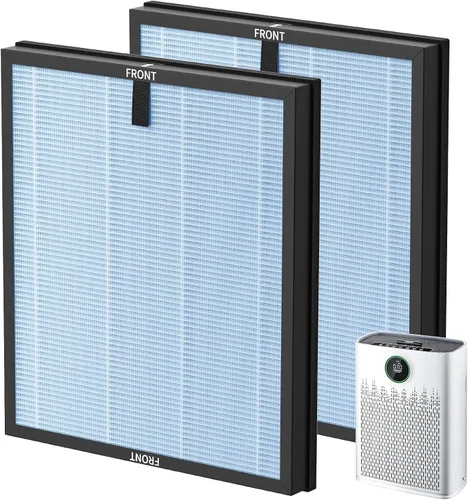 HAP603 - Paquete de 2 filtros de repuesto compatibles con ECOSELF HAP603 / HAP603WF, filtro de repuesto para purificadores de aire para el hogar,