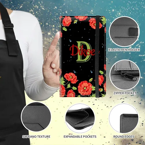 Vista 41 de Diseña Tus Propios Libros de Servicio con Nombre e Iniciales para Camareras, Dikoer Libro de Servicio de Camarero Personalizado con Nombre