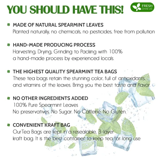 Vista 457 de FreshDrinkUS, 135 bolsas de té de jengibre y cúrcuma premium, ingredientes 100% naturales, mezcla hecha a mano de té de hierbas de cúrcuma
