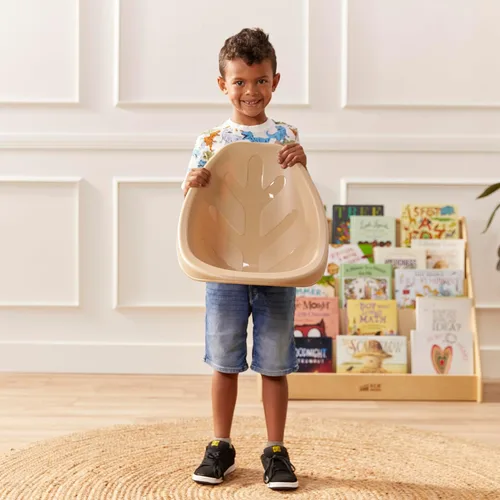 Vista 103 de ECR4Kids Leaf Asiento de suelo, silla mecedora, morado, 6 piezas