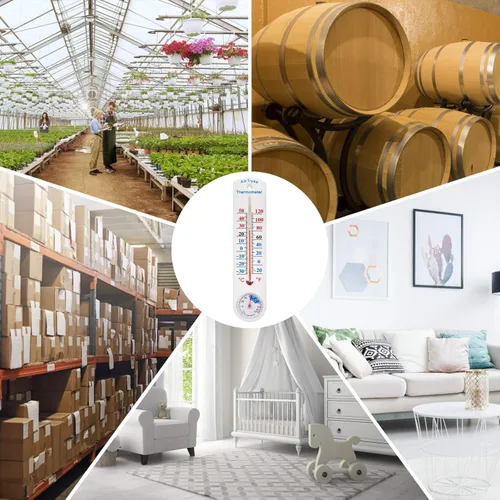 Vista 7 de Termómetro higrómetro para exteriores/interiores, medidor de humedad, termómetros, medidor de temperatura y humedad con Fahrenheit/Celsius ℉/℃
