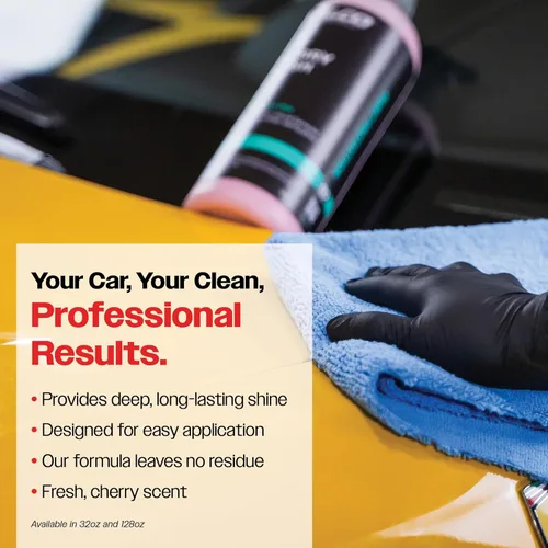 Vista 4 de Malco Cherry Flash - Cera de pasta líquida para autos – Protege y dale brillo a tu vehículo/La forma más fácil de encerar manualmente tu auto/Brillo