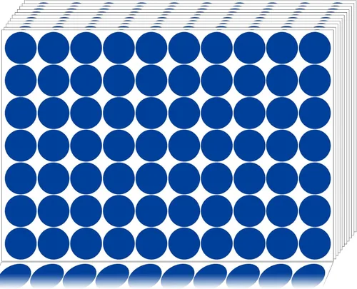 Vista 10 de 1400 PCS Pegatinas de Puntos Verdes Redondas Etiquetas de Codificación Círculos de Lunares para Oficina, Aula, Papeles, etc