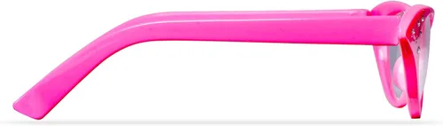 Vista 7 de Disfraz retro de ojo de gato rosa y blanco con diamantes de imitación de hip hop paquete de 2 1 rosa y 1 blanco