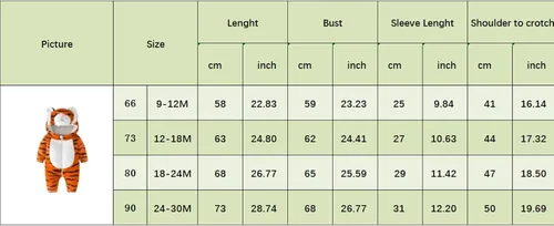 Vista 6 de Ursobutegl Disfraz de animal de Halloween para niños pequeños, lindo disfraz de vaca de cordero, conejo, ballena, mameluco para bebé, traje