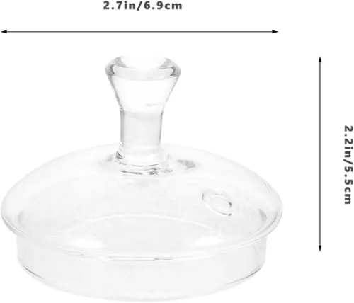 Vista 7 de Luxshiny Tapa de vidrio para tetera, cubierta de vidrio para tetera, tapa de repuesto para tetera, tapa superior y floreciente, tapas de infusor