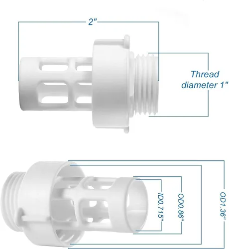 Vista 2 de Conector de tapón de drenaje de manguera de jardín 10184 para adaptador de manguera Intex redondo drenaje de piscina