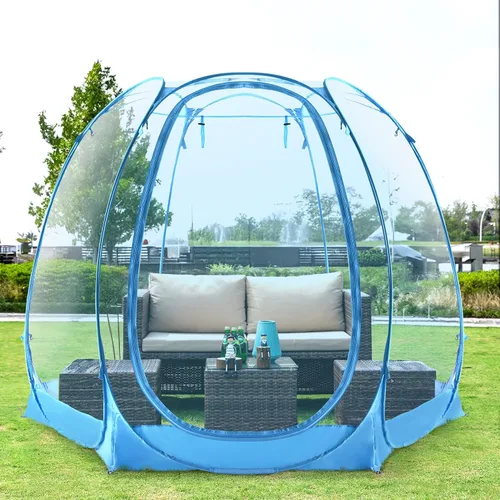Vista 8 de All Weather Proof Pod Pop Up Bubble Tent for 3-8 People, Large Oversize Dome House, Cold Protection Camping Tent, Winter Instant Igloo for Outdoor