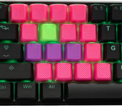 Vista 7 de TAI-HAO Teclas de goma en blanco para juegos en blanco No.9 compatible con todos los tipos de teclados MX