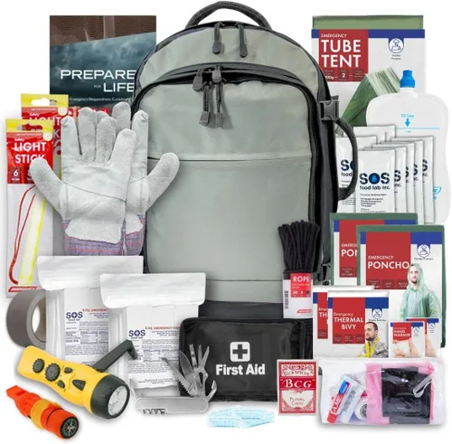 Urban Survival Bug-Out Bag y suministros de supervivencia en desastres para hasta 6 personas