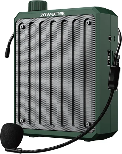 ZOWEETEK Amplificador de voz para profesores, amplificador de voz Bluetooth, micrófono personal para hablar, amplificadores de potencia portátiles