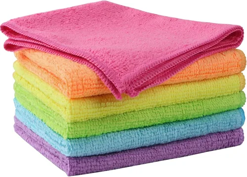 Vista 18 de Orighty Paño de limpieza de microfibra, paquete de 12 toallas de microfibra para automóviles, suministros de limpieza de automóviles altamente