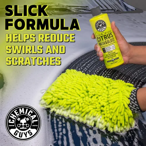 Vista 3 de Chemical Guys Jabón de espuma para lavado de automóviles Citrus Wash & Gloss - Jabón de espuma con fórmula de alta espuma para cañones de espuma
