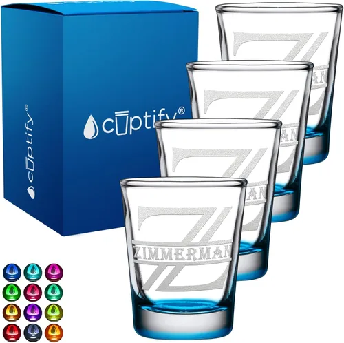 Vista 69 de Inicial y nombre de cristal de chupito personalizado, 2 onzas, parte inferior negra grabada con texto personalizado para regalos, bodas, cumpleaños