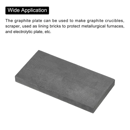 Vista 168 de MECCANIXITY Bloque de Grafito Lingote Rectángulo Placa de Electrodo de Grafito 10x10x0.4mm para Fundición por Fusión, Electrolisis Galvanoplastia
