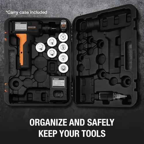 Vista 6 de NAVAC NTE11L - Expansor de tubos eléctricos - Herramienta de estampar de cobre suave o recocido - Funciona con pilas, operación con un solo botón