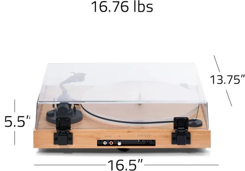 Vista 8 de Fluance RT85 Tocadiscos de Vinilo de Alta Fidelidad de Referencia con Cartucho Ortofon 2M Blue, Plato Acrílico, Motor de Control de Velocidad