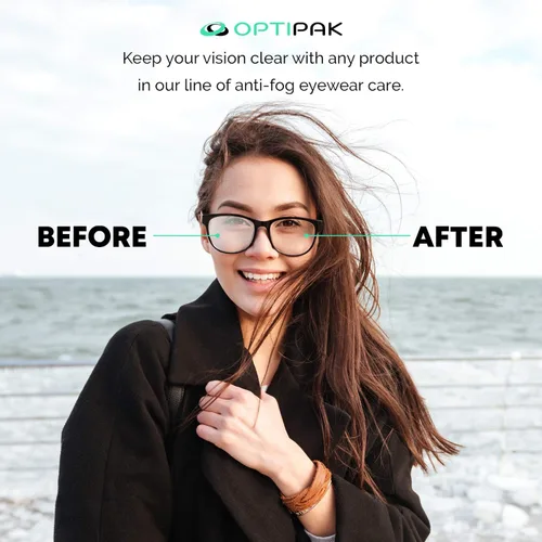 Vista 5 de Paño de limpieza de microfibra antivaho para lentes, paño de limpieza de lentes de microfibra envuelto individualmente para lentes, lentes